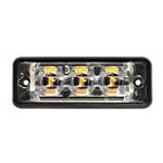 Ultra platte Slimline LED Flitser | 3 LED's | Amber | 10-30v | S11F3003
