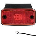 LED markeringslicht rood | 12-36v | 50cm. kabel | M10MV-650R