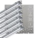 6 PACK - LED's Light Dubbele LED TL lamp 60 cm - compleet met LED buizen - Binnen en buiten - 2200 l