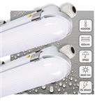 2 PACK - LED's Light Pro TL Armatuur Strip 60 cm - Energielabel B - IP65 waterdicht - 2650 lm