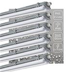 6 PACK - LED's Light Dubbele LED TL lamp 120 cm - compleet met LED buizen - Binnen en buiten - 4260 