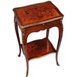 Bijzettafel verguld brons en inlegwerk Alexander Chevrie gemerkt (No.322165)