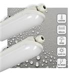 2 PACK - LED's Light Pro TL armatuur compleet 60 cm - Waterdicht - 2400 lm