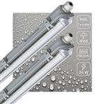 2 PACK - LED's Light LED TL armatuur met lamp 150 cm - Koud wit licht 6500 K - Waterdicht - Complete