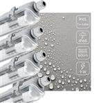 4 PACK - LED's Light LED TL armatuur 60 cm compleet met LED TL buis - 1080lm - 9W - 4000K