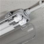 4 PACK - LED's Light LED TL dubbel armatuur 60 cm - Compleet met 2 LED TL buizen 60 cm - 2160lm