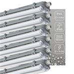 6 PACK - LED's Light Dubbele LED TL lamp 150 cm - compleet met LED buizen - Binnen en buiten - 6120 