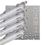4 PACK - LED's Light Complete LED TL lamp met LED buis 60 cm - Binnen en buiten - 1100 lm - 1x6W