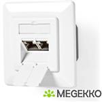 Nedis Netwerk Wanddoos Inbouw 2 poort(en) CAT7