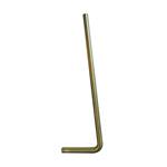 Vloerbuis Wiesbaden 75x22 cm Geborsteld Messing Goud