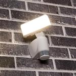LED Buitenlamp met bewegingssensor - Licht volgt beweging - Kantelbaar - IP44 - Wit