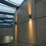 LED's Light LED Wandlamp Buiten - Vaas met 2 lichtpunten - Model Como - IP44 - Antraciet