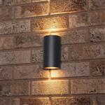 LED's Light LED Muurlamp Buiten - Halve cilinder met 2 lichtpunten - Model Siena - IP44 - Antraciet