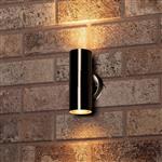 LED's Light RVS LED Muurlamp Buiten - Spot met 2 x GU10 fitting - Model Catania - IP44 - Zilver