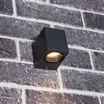 NØRD Down - LED's Light LED Wandlamp Buiten met GU10 fitting - Vierkant - IP44 - Antraciet - Model R