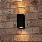 NØRD Up&Down - LED's Light LED Buitenlamp met GU10 fitting - Rechthoek - IP44 - Zwart - Model Milaan