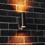 LED's Light RVS LED Buitenlamp met Bewegingssensor - 2 lichts up & down - IP44 - Zilver