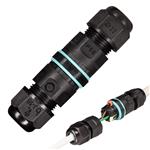 Kabelverbinder I connector - Voor kabels van 5 tot 10 mm - voor buiten en binnen - Zwart