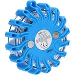 Draadloze LED Zwaailamp Blauw op batterijen - 9 standen - Magnetisch & Waterdicht