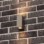LED's Light LED Buitenlamp met GU10 fitting - Rechthoek - IP44 - Grijs - Model Milaan