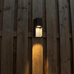 LED Muurlamp buiten met GU10 fitting - Strepen - Rimini - IP44 - Antraciet