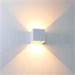 LED's Light Kubus LED Wandlamp voor buiten - Omhoog&Omlaag licht - IP65 - Wit