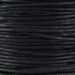 Waxkoord 1.5 mm zwart 1,2 mtr.