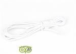 Waxkoord 1.5 mm wit 1,2 mtr.