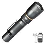 LED zaklamp oplaadbaar USB-C koelwit 5000K - 1200 lumen - IPX7 waterdicht dimbaar - zoomfunctie