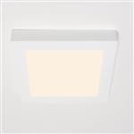 Inbouw/Opbouw LED Plafondlamp CCT Ø 20 cm vierkant - Dimbaar - warm en koud wit