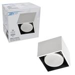 LED's Light Cube LED Plafondlamp - 1 lichtpunt - Draaibaar licht - Staal - 10 x 8 cm - Wit