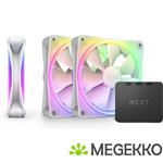 NZXT F120 RGB DUO - 120mm RGB Fan - Triple - White