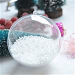 Kerst ballen doorzichtig 8 en 10 cm