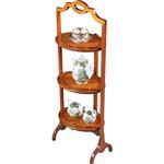 Cake stand in satijnhout ingelegd met zonmotief ca. 1920 (No.301885)