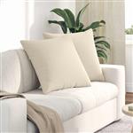 vidaXL Sofa Kussens 2 stuks Beige 80 x 80 cm Stof