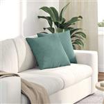 vidaXL Sofa Kussens 2 stuks Zeegroen 45 x 45 cm Cordstof