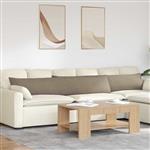 vidaXL Sofa Kussens 2 stuks Taupe 200 x 40 cm Stof