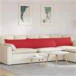 vidaXL Sofa Kussens 2 pcs Rood 200 x 40 cm Stof
