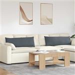 vidaXL Sofa Kussens 2 stuks Donkergrijs 120 x 40 cm Cordstof