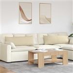 vidaXL Sofa Kussens 2 stuks Crème 120 x 40 cm Stof