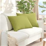 vidaXL Sofa Kussens 2 pcs Lichtgroen 70 x 50 cm Stof