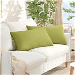 vidaXL Sofa Kussens 2 pcs Lichtgroen 80 x 40 cm Stof