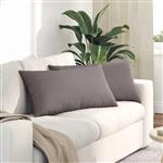 vidaXL Sofa Kussens 2 pcs Taupe 80 x 40 cm Stof