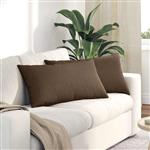 vidaXL Sofa Kussens 2 pcs Bruin 80 x 40 cm Stof
