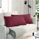 vidaXL Sofa Kussens 2 pcs Wijnrood 80 x 40 cm Stof