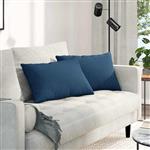 vidaXL Sofa Kussens 2 stuks Blauw 60 x 40 cm Stof