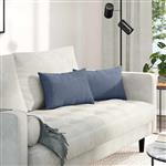 vidaXL Sofa Kussens 2 stuks Blauw 50 x 30 cm Cordstof