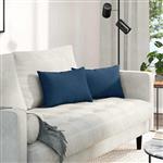 vidaXL Sofa Kussens 2 pcs Blauw 50 x 30 cm Stof