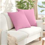 vidaXL Sofa Kussens 2 pcs Roze 80 x 80 cm Stof