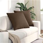 vidaXL Sofa Kussens 2 pcs Bruin 60 x 60 cm Stof